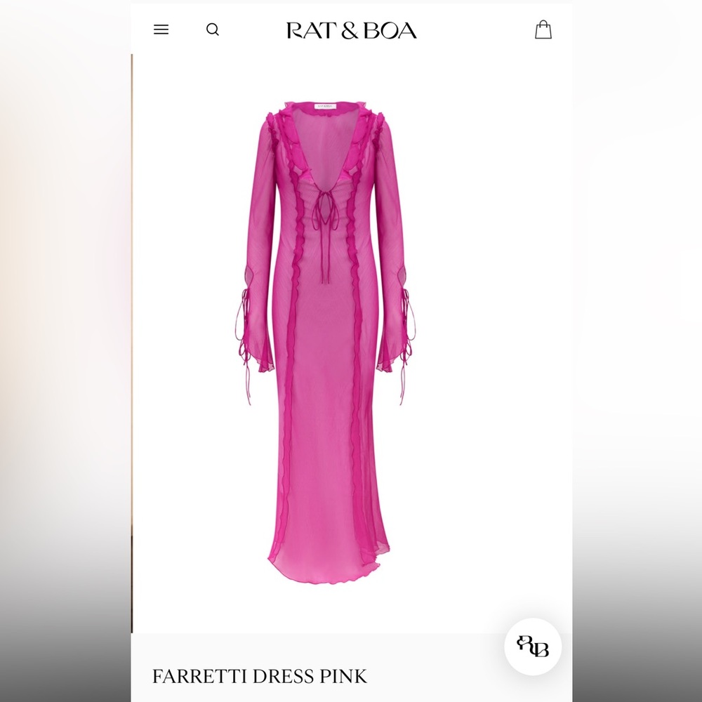 RAT & BOA PINK FARRETTI DRESS